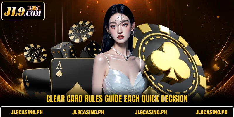 Clear card rules guide each quick decision