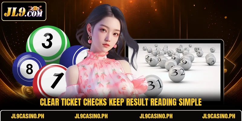 Clear ticket checks keep result reading simple