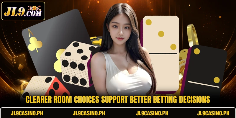 Clearer room choices support better betting decisions