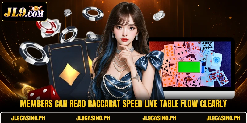 Members can read Baccarat Speed Live table flow clearly Members can read Baccarat Speed Live table flow clearly