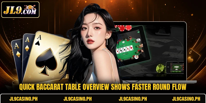 Quick Baccarat table overview shows faster round flow