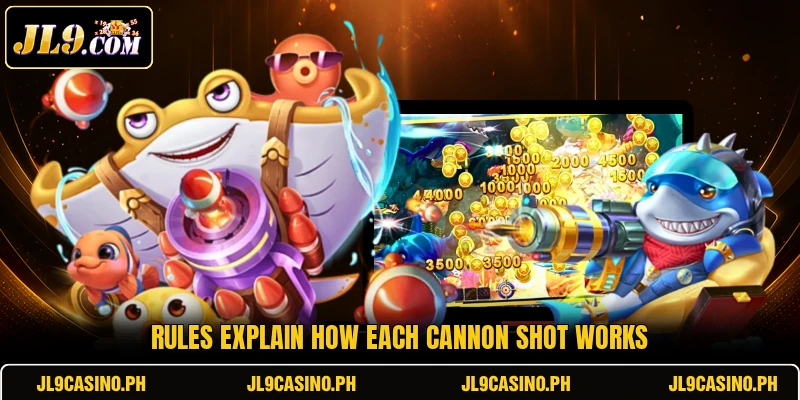 Rules explain how each cannon shot works
