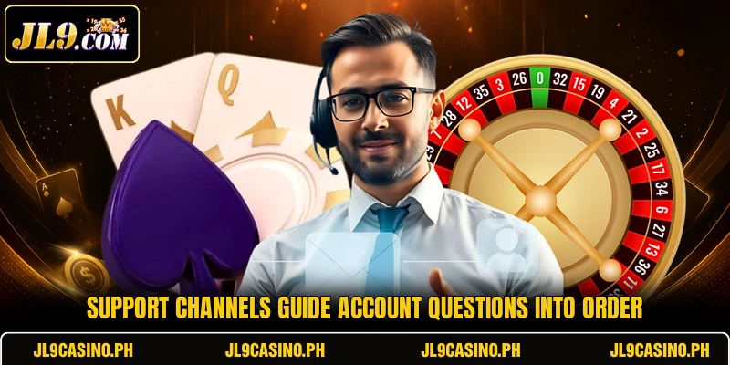 Support channels guide account questions into order